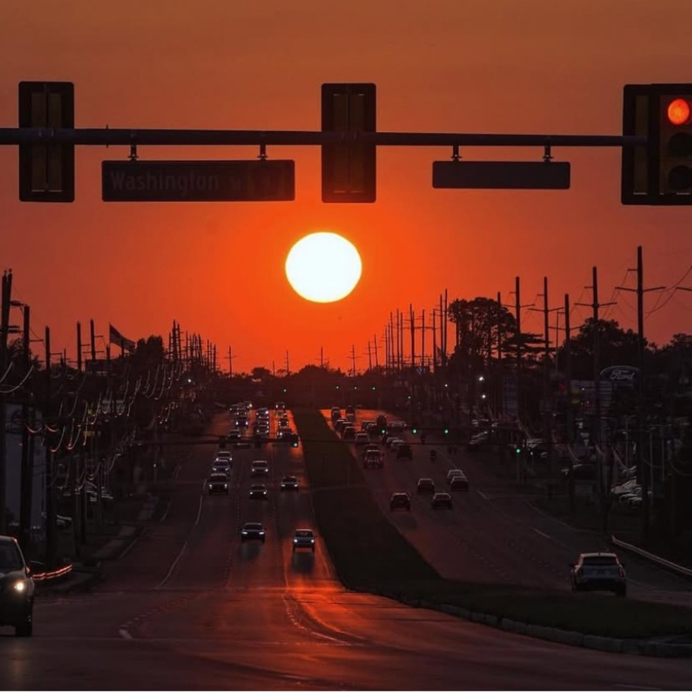 Sunset Urban Street photography art 8.5x11